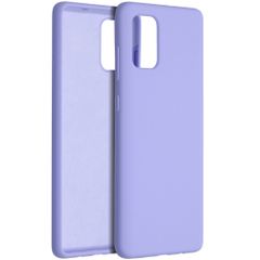 Accezz Liquid Silicone Backcover Samsung Galaxy A71 - Paars