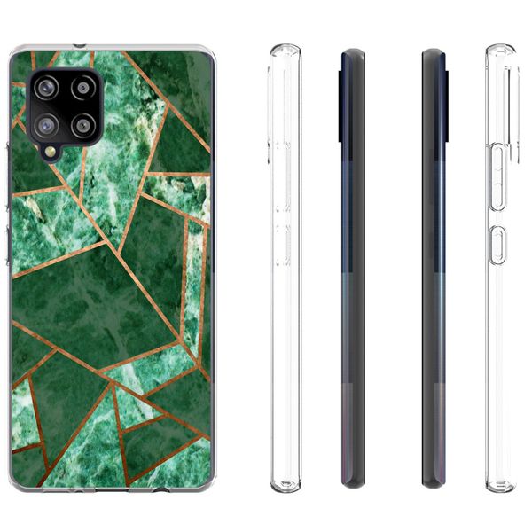 iMoshion Design hoesje Samsung Galaxy A42 - Grafisch Koper / Groen