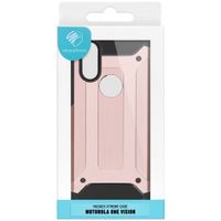 iMoshion Rugged Xtreme Backcover Motorola One Vision - Rosé Goud