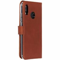 Selencia Echt Lederen Bookcase Huawei P20 Lite