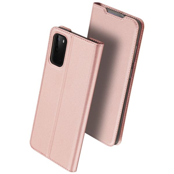 Dux Ducis Slim Softcase Bookcase Samsung Galaxy S20 - Rosé Goud