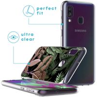 iMoshion Design hoesje Samsung Galaxy A40 - Jungle - Groen / Roze