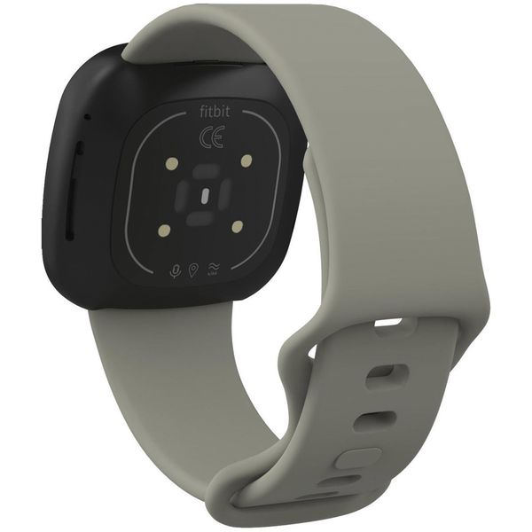 iMoshion Siliconen bandje Fitbit Sense / Versa 3 - Donkergrijs