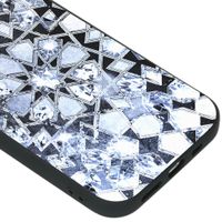 iMoshion Design hoesje iPhone 12 (Pro) - Grafisch - Zilver Bling