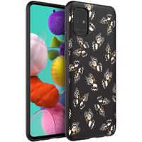 iMoshion Design hoesje Samsung Galaxy A51 - Vlinder - Zwart / Wit