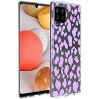 iMoshion Design hoesje Samsung Galaxy A42 - Luipaard - Paars