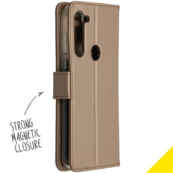 Accezz Wallet Softcase Bookcase Motorola Moto G8 Power - Goud