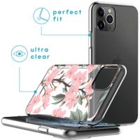 iMoshion Design hoesje iPhone 11 Pro - Bloem - Roze / Groen