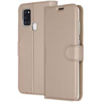 Accezz Wallet Softcase Bookcase Samsung Galaxy A21s - Goud