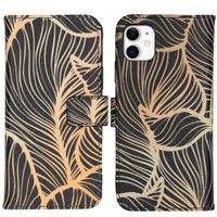 iMoshion Design Softcase Bookcase iPhone 11 - Golden Leaves