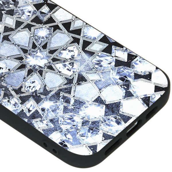 iMoshion Design hoesje iPhone 12 Mini - Grafisch - Zilver Bling