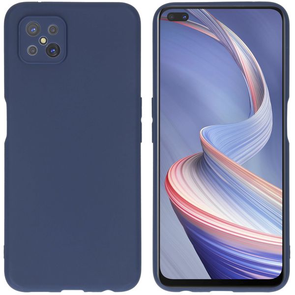 iMoshion Color Backcover Oppo Reno4 Z 5G - Donkerblauw