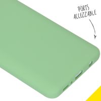 Accezz Liquid Silicone Backcover Samsung Galaxy A21s - Groen