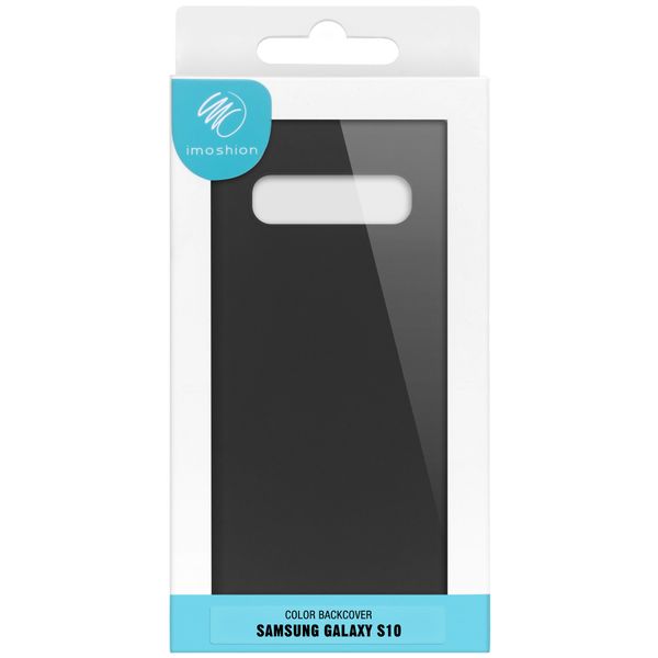 iMoshion Color Backcover Samsung Galaxy S10 - Zwart