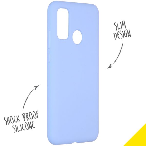 Accezz Liquid Silicone Backcover Huawei P Smart (2020) - Lila