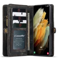 CaseMe Luxe Lederen 2 in 1 Portemonnee Bookcase Samsung Galaxy S21