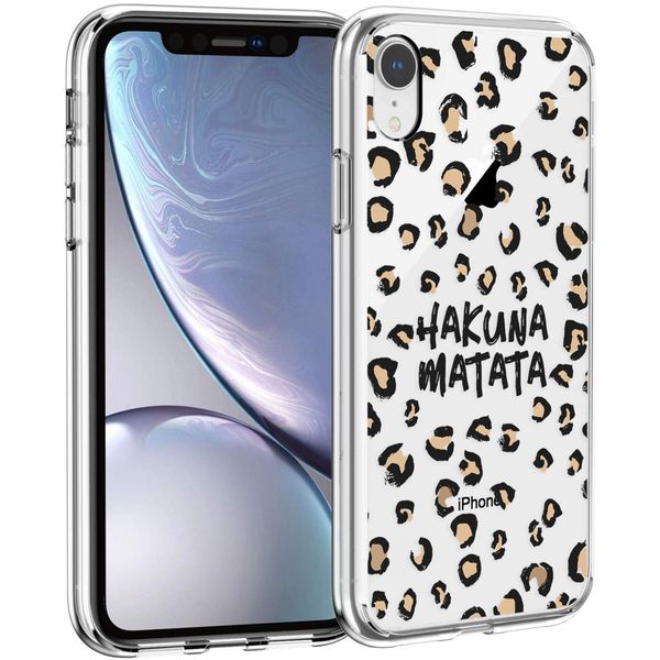 iMoshion Design hoesje iPhone Xr - Luipaard - Bruin / Zwart