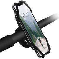 Accezz Telefoonhouder fiets - Verstelbaar - Universeel - Zwart