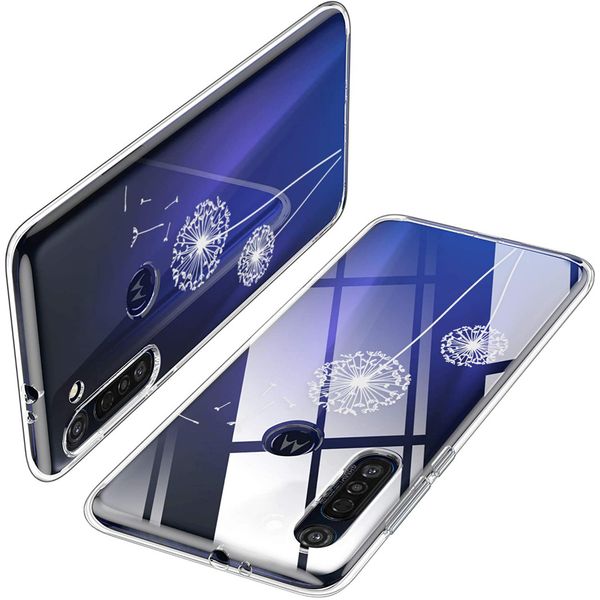 iMoshion Design hoesje Motorola Moto G8 Power - Paardenbloem - Wit