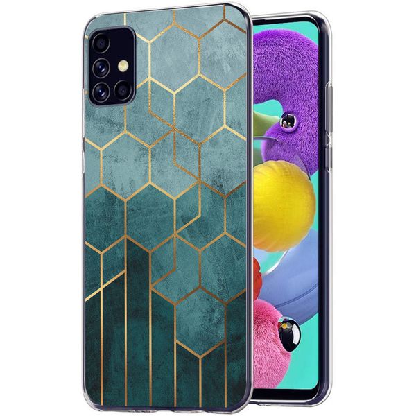 iMoshion Design hoesje Samsung Galaxy A51 - Patroon - Groen