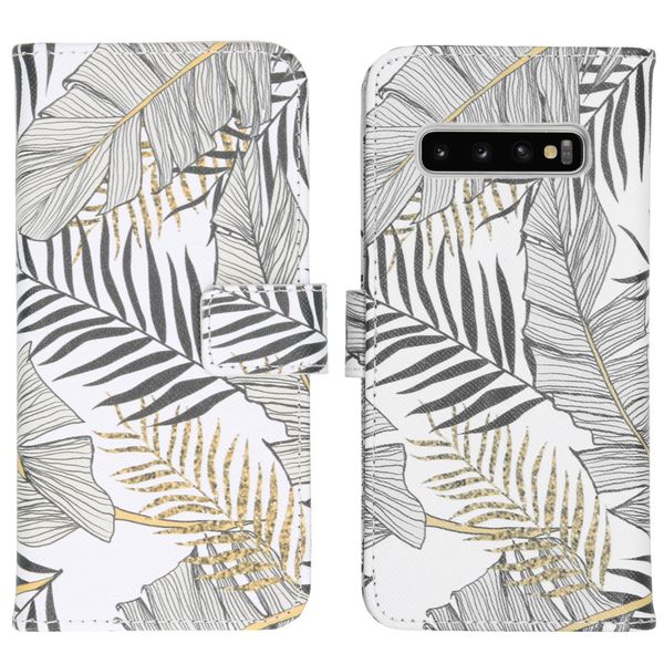 iMoshion Design Softcase Bookcase Galaxy S10 - Glamour Botanic