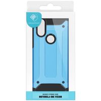 iMoshion Rugged Xtreme Backcover Motorola One Vision - Lichtblauw