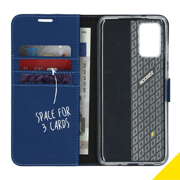 Accezz Wallet Softcase Bookcase Samsung Galaxy S20 Plus - Blauw