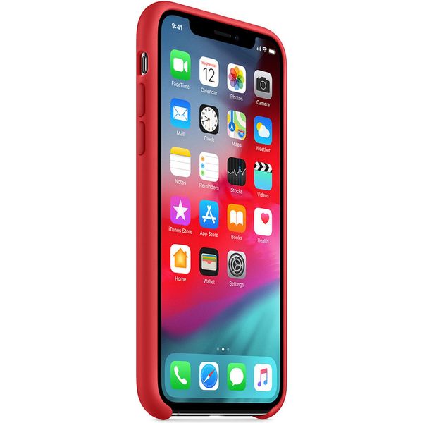 Apple Silicone Backcover iPhone Xs / X - Red