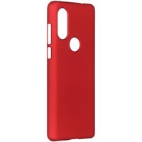 Effen Backcover Motorola One Vision - Rood