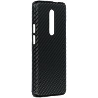 Carbon Hardcase Backcover OnePlus 7 Pro - Zwart