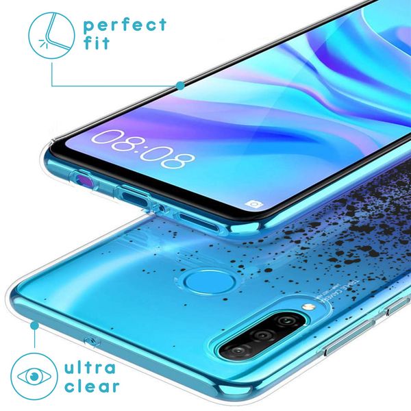 iMoshion Design hoesje Huawei P30 Lite - Spetters - Zwart