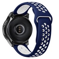 iMoshion Siliconen sport bandje Garmin Vivoactive 4L - Blauw / Wit