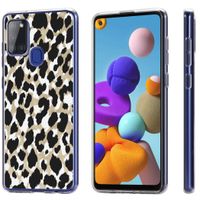 iMoshion Design hoesje Samsung Galaxy A21s - Luipaard / Zwart