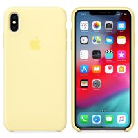 Apple Silicone Backcover iPhone Xs Max - Mellow Yellow