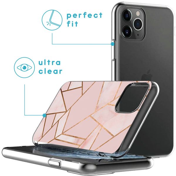 iMoshion Design hoesje iPhone 11 Pro - Grafisch Koper / Roze