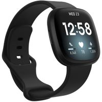 iMoshion Siliconen bandje Fitbit Sense / Versa 3 - Zwart