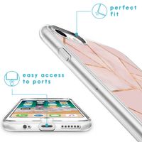 iMoshion Design hoesje iPhone SE (2022 / 2020) / 8 / 7 / 6s - Grafisch Koper / Roze