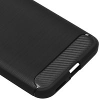 Brushed Backcover Xiaomi Mi 10 Lite - Zwart