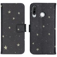 iMoshion Design Softcase Bookcase Huawei P30 Lite - Stars Gold