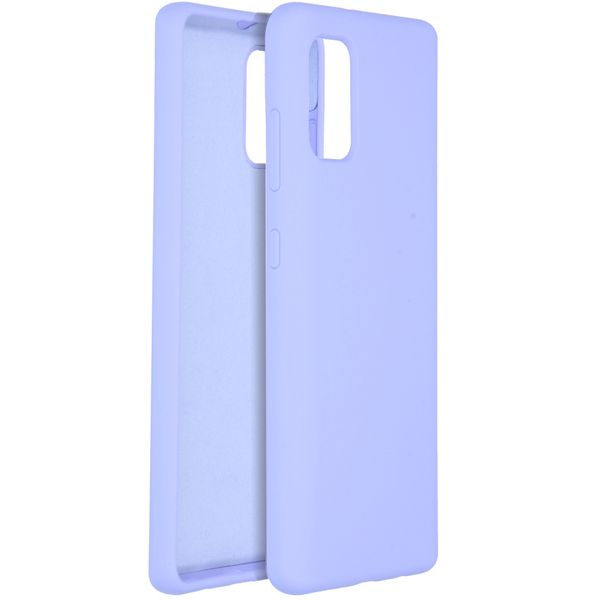 Accezz Liquid Silicone Backcover Samsung Galaxy A41 - Paars