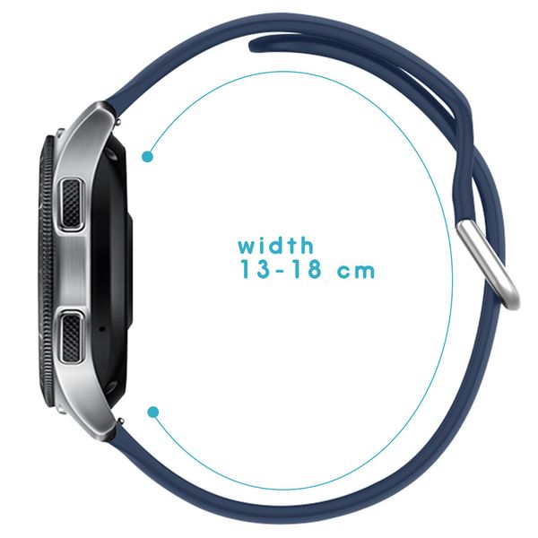 iMoshion Siliconen bandje Garmin Vivoactive 4L - Donkerblauw