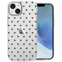 iMoshion Design hoesje iPhone 14 - Hartjes - Zwart