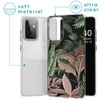 iMoshion Design hoesje Samsung Galaxy A72 - Jungle - Groen / Roze