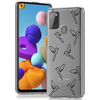 iMoshion Design hoesje Samsung Galaxy A21s - Vogels - Transparant