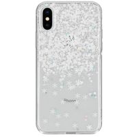 Snowflake Softcase Backcover iPhone X / Xs - Wit