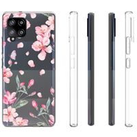 iMoshion Design hoesje Samsung Galaxy A42 - Bloem - Roze