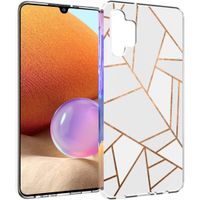 iMoshion Design hoesje Samsung Galaxy A32 (4G) - Grafisch Koper / Wit