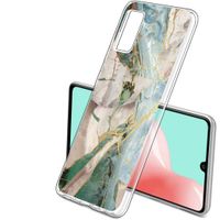 iMoshion Design hoesje Samsung Galaxy A41 - Marmer - Gebroken Beige