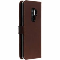 Selencia Echt Lederen Bookcase Samsung Galaxy S9 Plus - Bruin