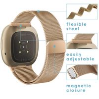 iMoshion Milanees Watch bandje Fitbit Sense / Versa 3 - Rosé Goud